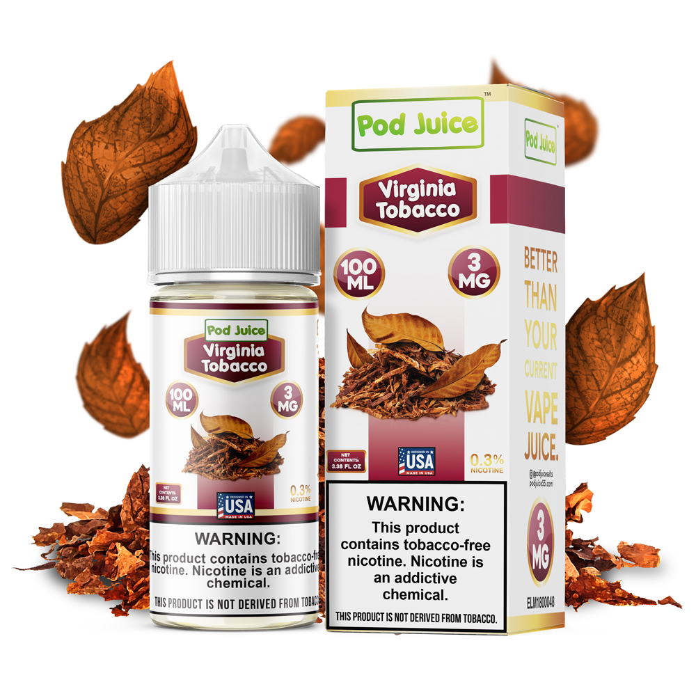 Pod Juice Synthetic Virginia Tobacco 100mL